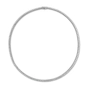 Straight 4-Prong Line Necklace 9.85-10.22ctw approx.