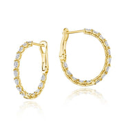 Large Hoop Earrings in 18k Yellow Gold
