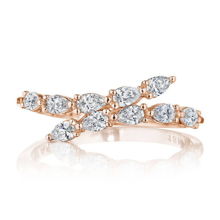 Pear Diamond Ring in 18k Rose Gold
