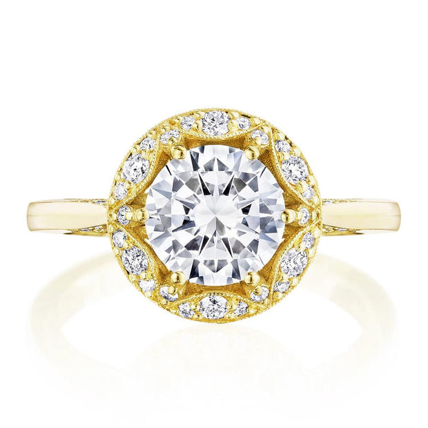 Round Bloom Engagement Ring