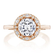 Round Bloom Engagement Ring