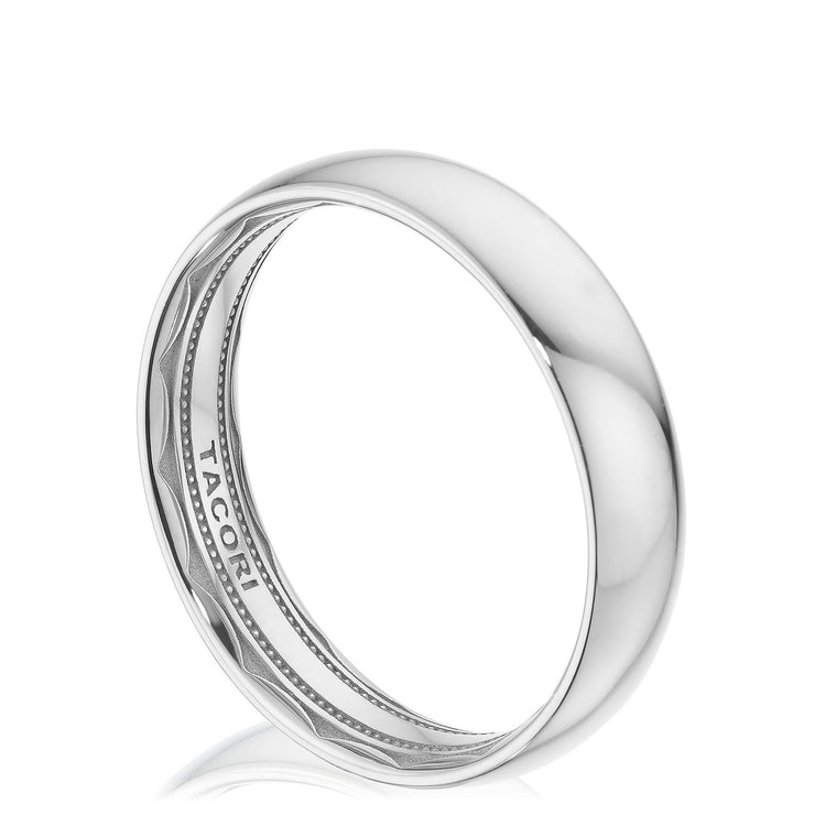 Classic Rounded in High Polish Finish Wedding Band
