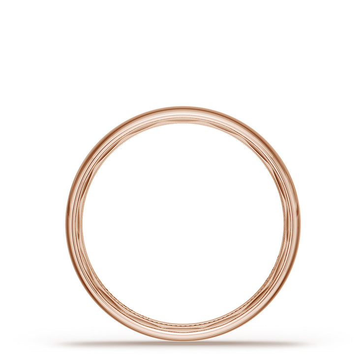 Classic Rounded in High Polish Finish Wedding Band