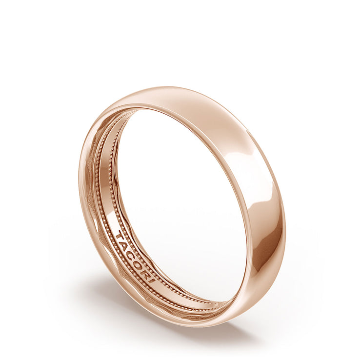 Classic Rounded in High Polish Finish Wedding Band