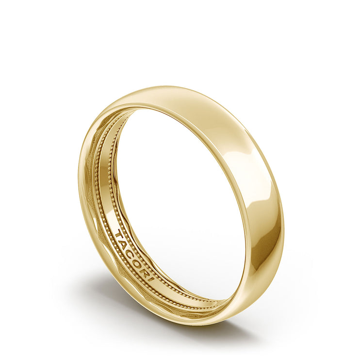 Classic Rounded in High Polish Finish Wedding Band
