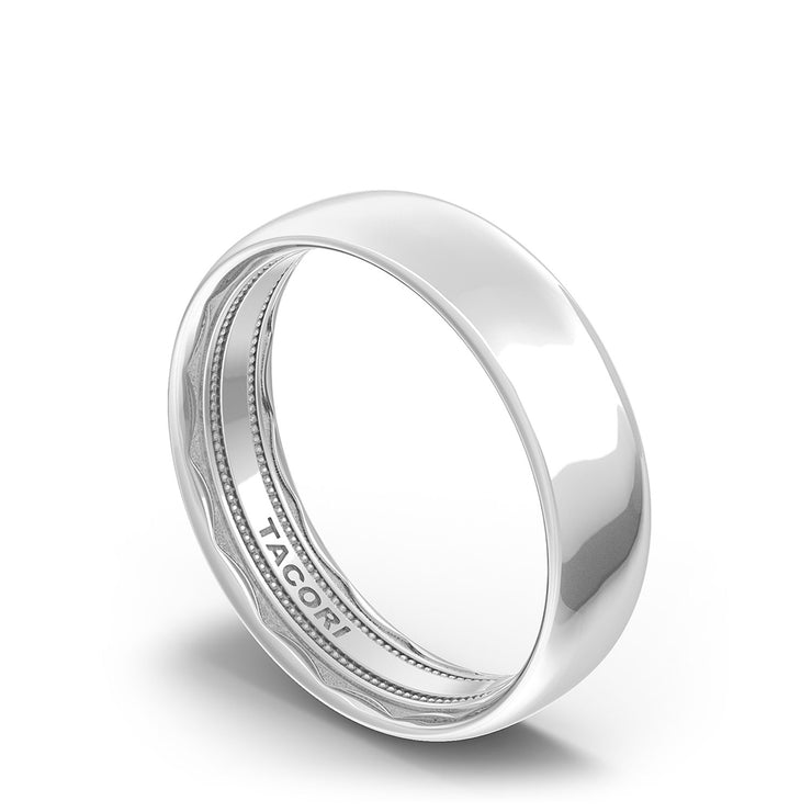 Classic Rounded in High Polish Finish Wedding Band