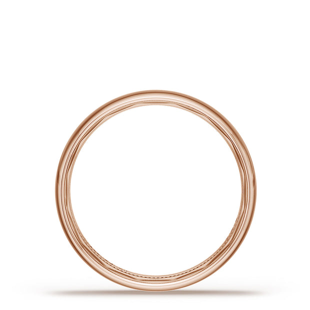 Classic Rounded in High Polish Finish Wedding Band