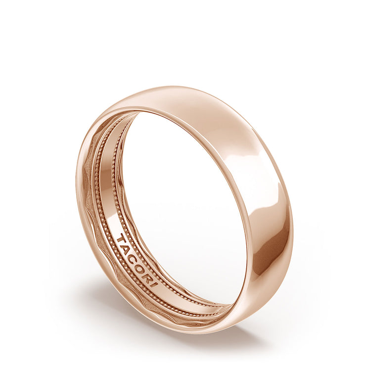 Classic Rounded in High Polish Finish Wedding Band