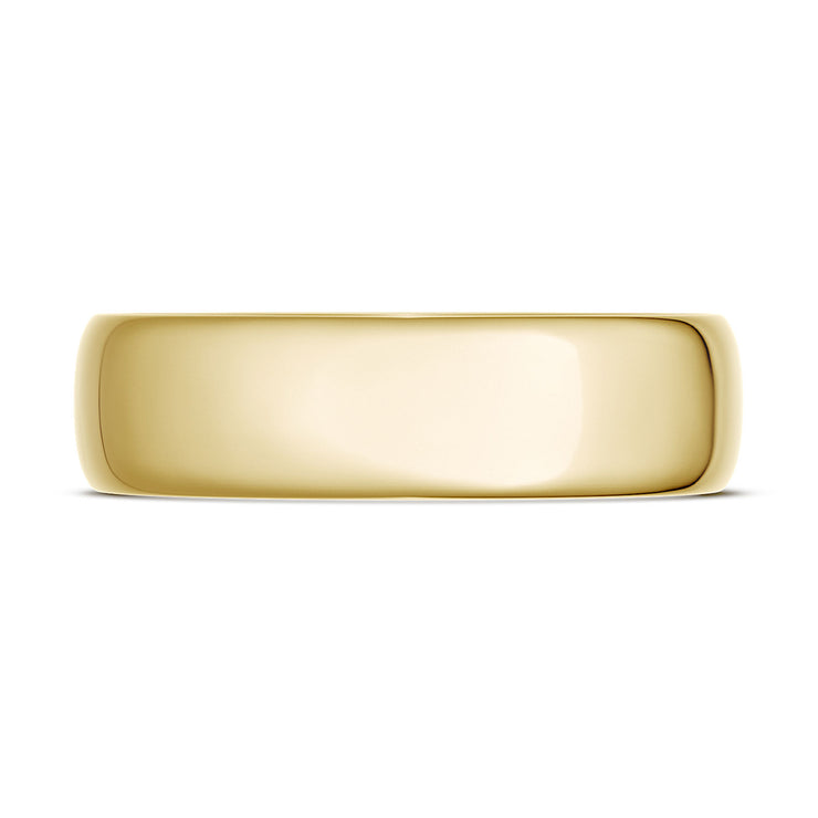 Classic Rounded in High Polish Finish Wedding Band