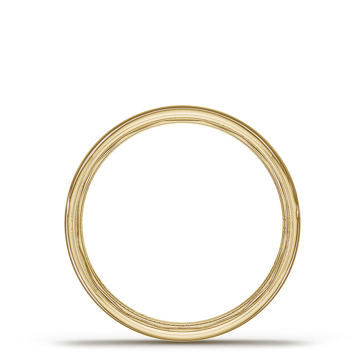 Classic Rounded in High Polish Finish Wedding Band