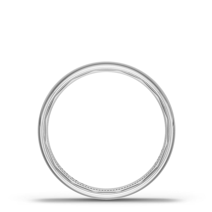 Classic Rounded in High Polish Finish Wedding Band