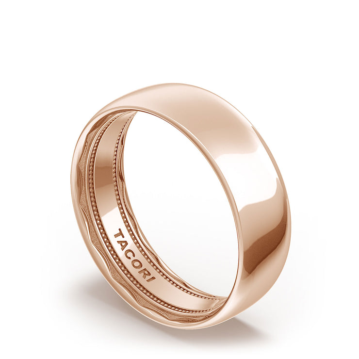 Classic Rounded in High Polish Finish Wedding Band
