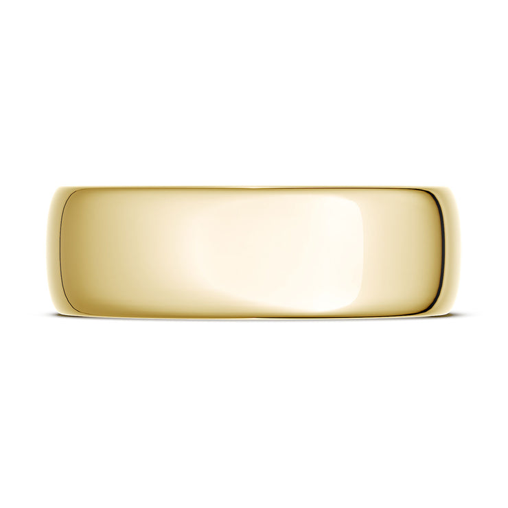 Classic Rounded in High Polish Finish Wedding Band
