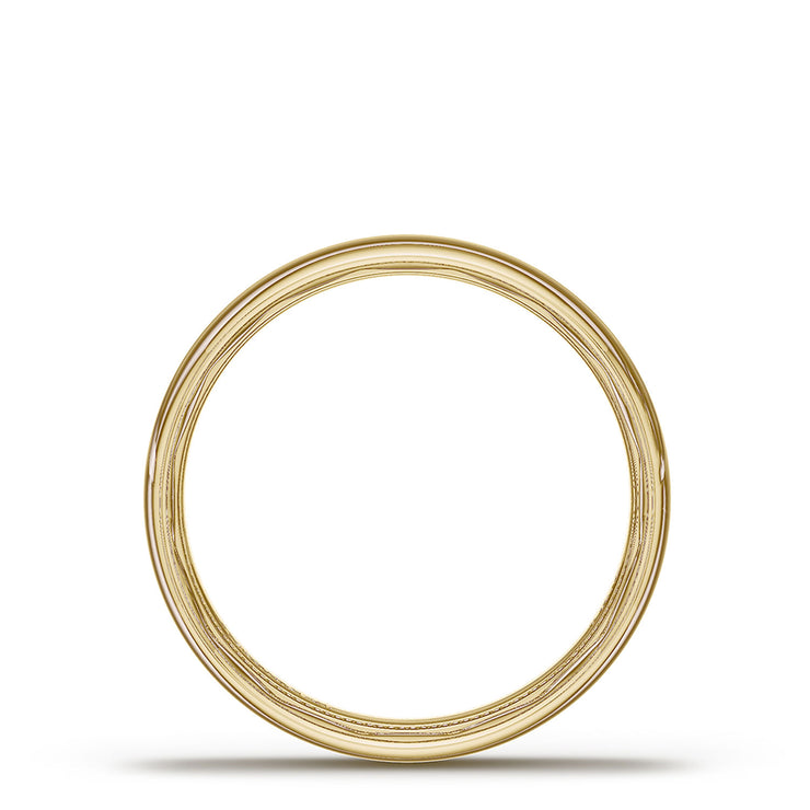 Classic Rounded in High Polish Finish Wedding Band