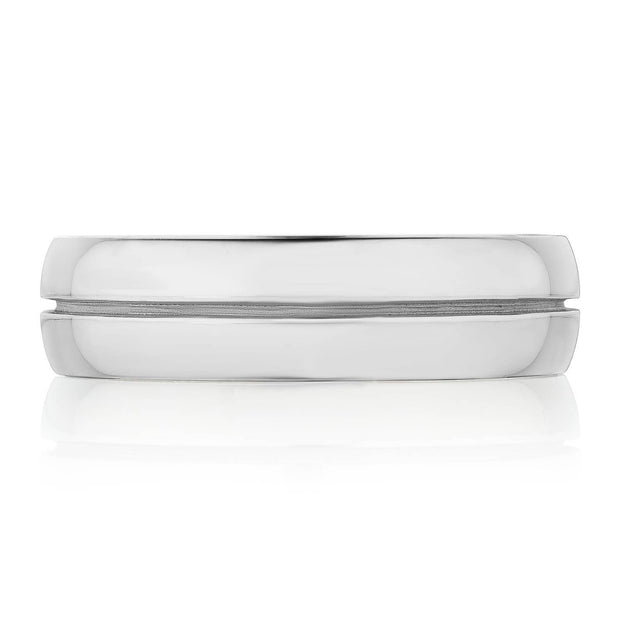 Classic Streamline in High Polish Finish Wedding Band