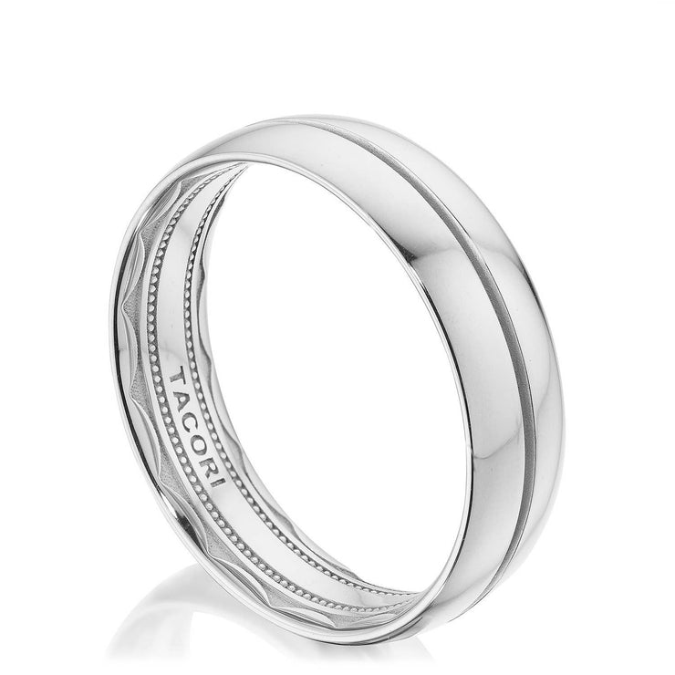 Classic Streamline in High Polish Finish Wedding Band