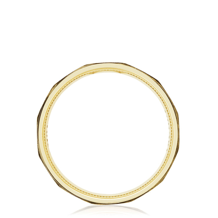 Geometric Faceted in Satin Finish Wedding Band