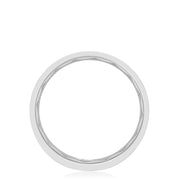 Bezel Set Diamond Wedding Band in Satin Finish