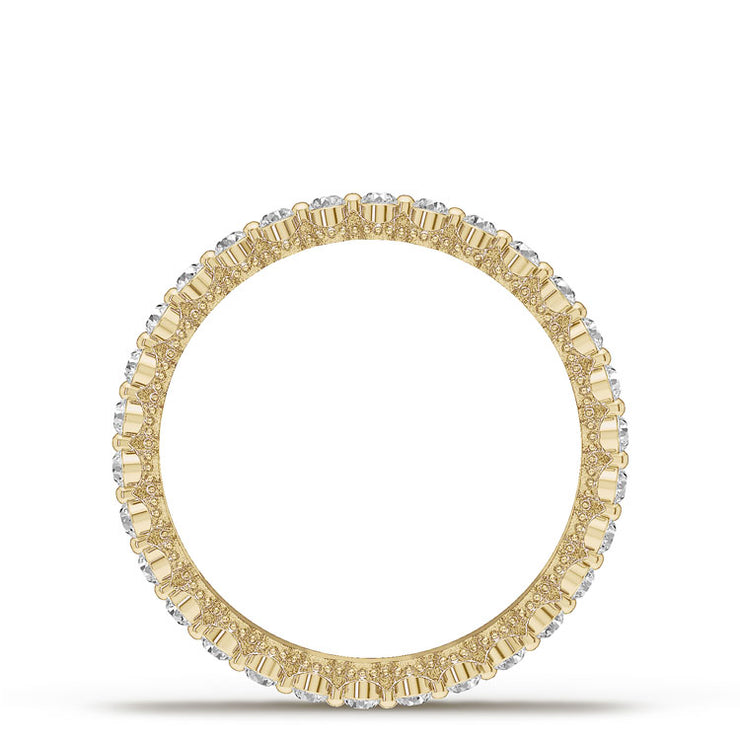 Diamond Edge High Polish Wedding Band
