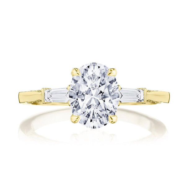 Oval 3-Stone Engagement Ring