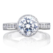 Round with Cushion Bloom Engagement Ring