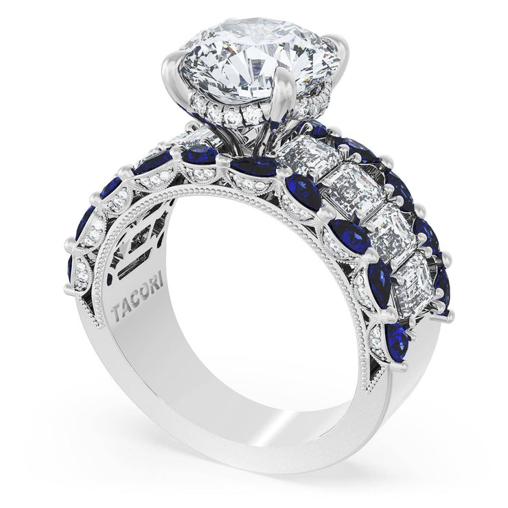 Oval 3-Stone Engagement Ring