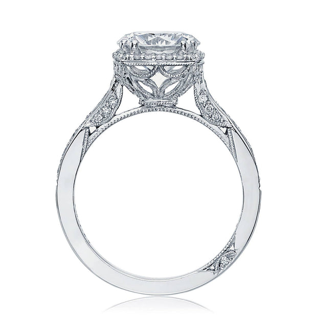 Round with Cushion Bloom Engagement Ring