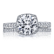 Round with Cushion Bloom Engagement Ring