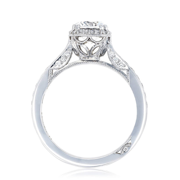 Round with Cushion Bloom Engagement Ring