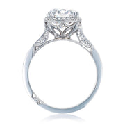Round with Cushion Bloom Engagement Ring