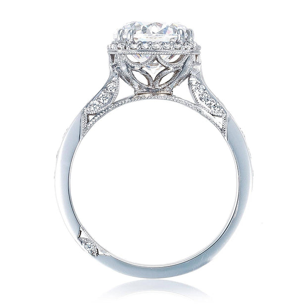 Round with Cushion Bloom Engagement Ring
