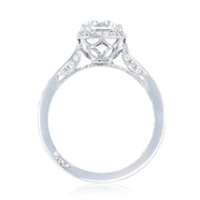 Round with Cushion Bloom Engagement Ring