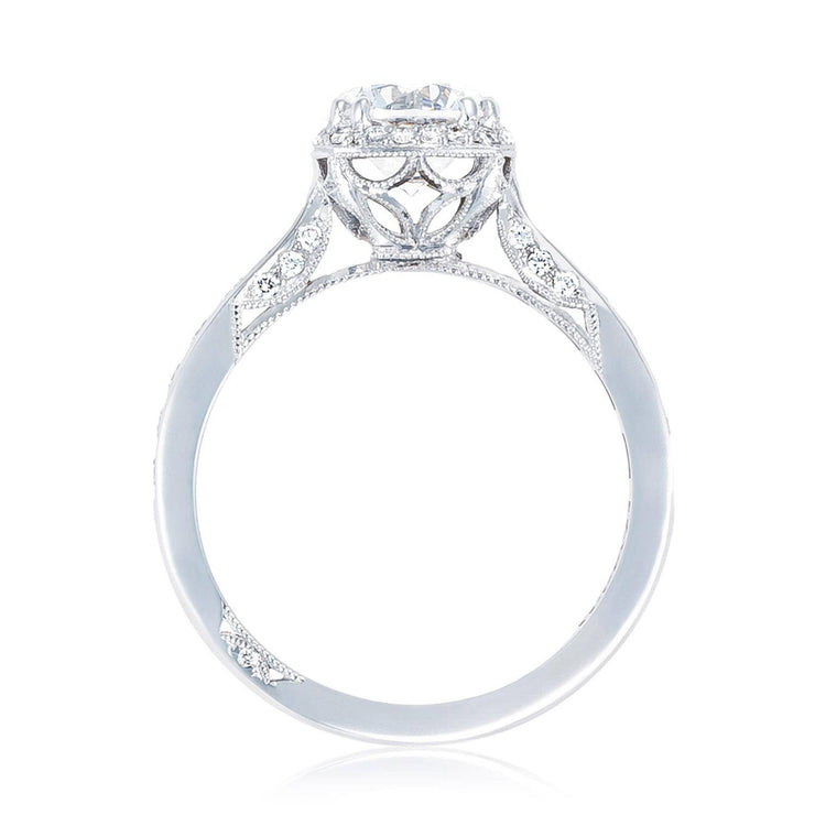 Round with Cushion Bloom Engagement Ring