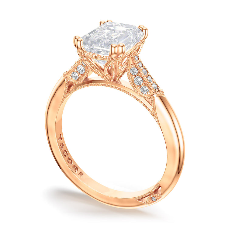 Emerald Solitaire Engagement Ring