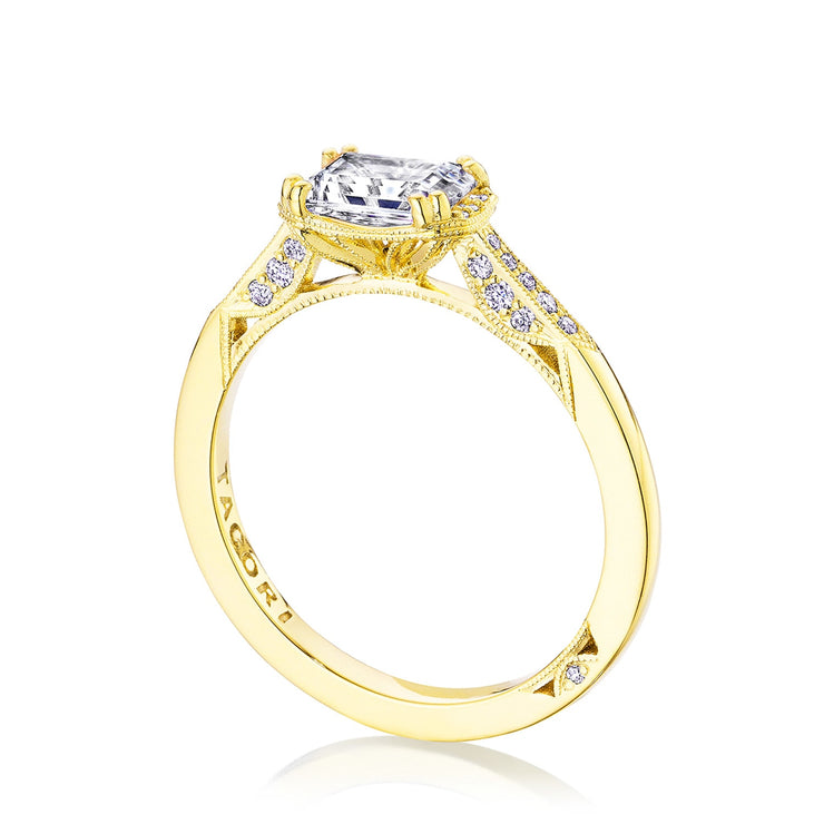 Emerald Solitaire Engagement Ring