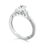 Oval 3-Stone Engagement Ring