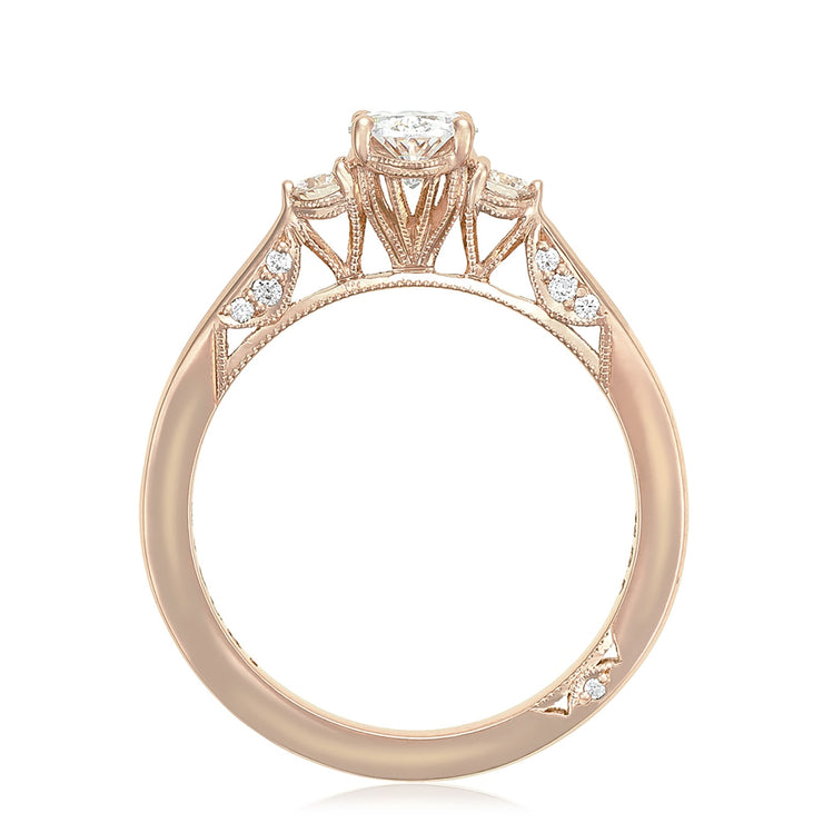 Oval 3-Stone Engagement Ring