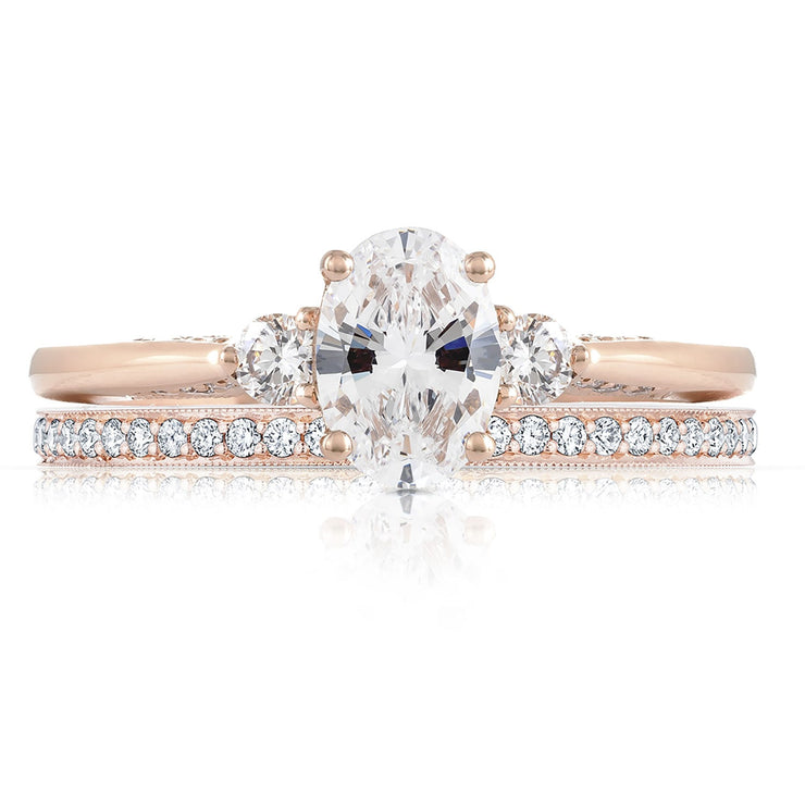 Oval 3-Stone Engagement Ring