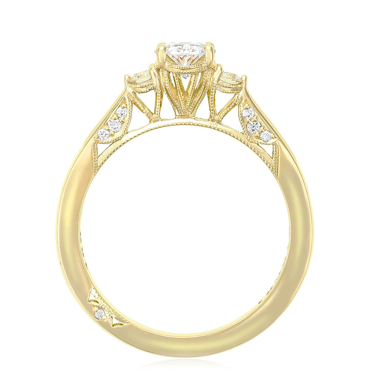 Oval 3-Stone Engagement Ring