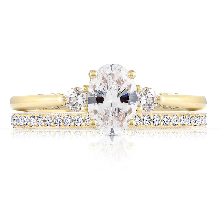 Oval 3-Stone Engagement Ring