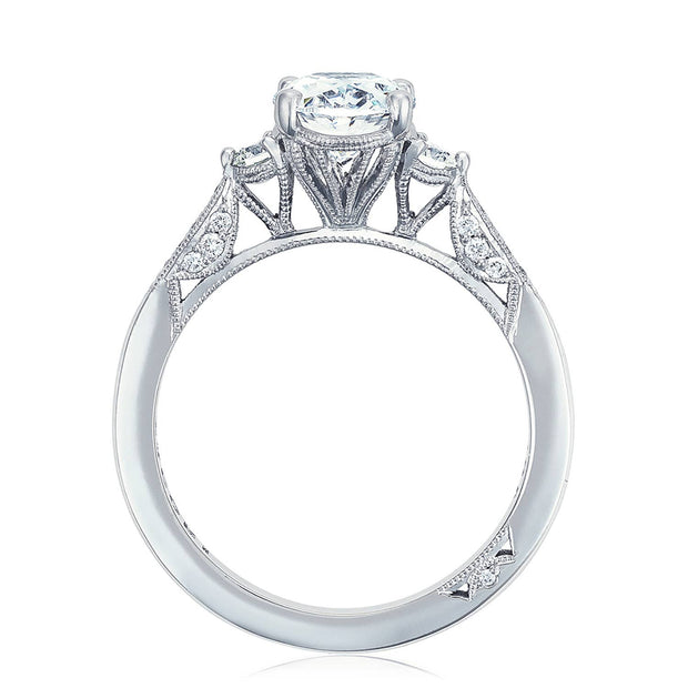 Oval 3-Stone Engagement Ring