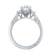 Oval 3-Stone Engagement Ring