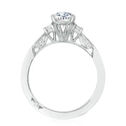 Oval 3-Stone Engagement Ring