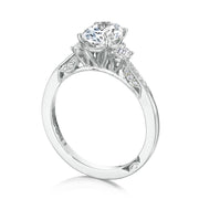 Oval 3-Stone Engagement Ring