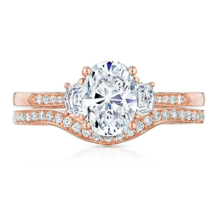 Oval 3-Stone Engagement Ring