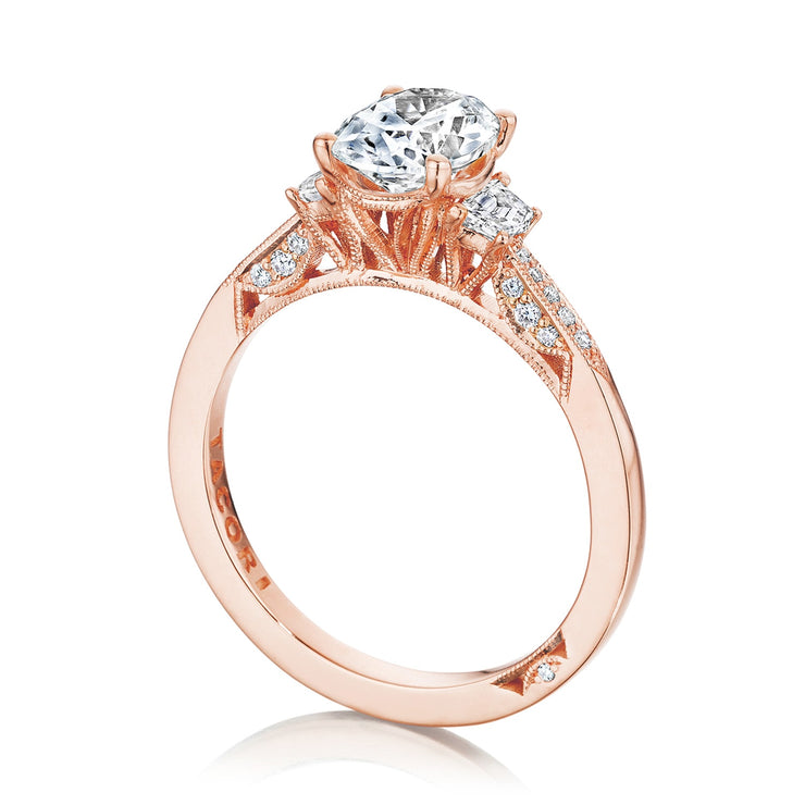 Oval 3-Stone Engagement Ring