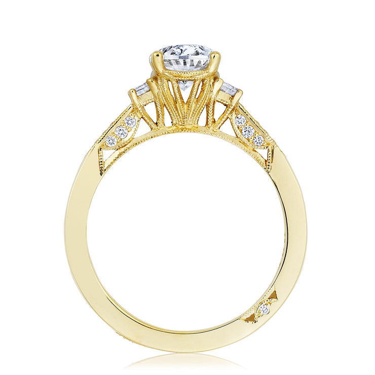 Oval 3-Stone Engagement Ring