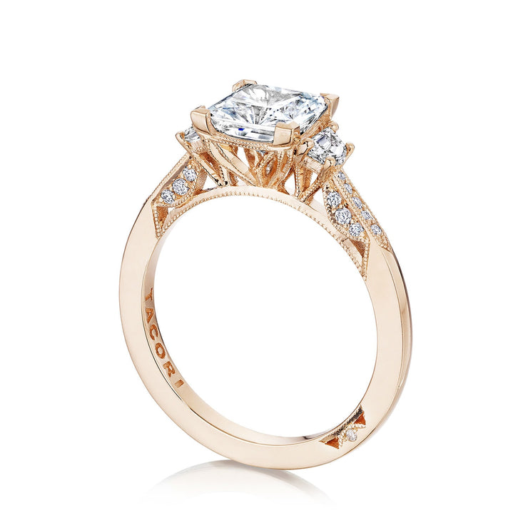 Princess 3-Stone Engagement Ring