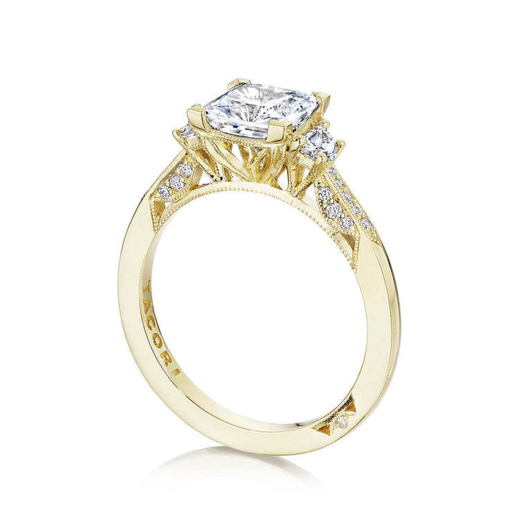 Princess 3-Stone Engagement Ring