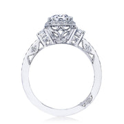 Oval 3-Stone Engagement Ring